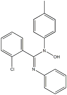 N-Hydroxy-N-(p-tolyl)-N'-phenyl-2-chlorobenzamidine Struktur