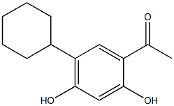 5'-Cyclohexyl-2',4'-dihydroxyacetophenone Struktur