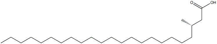 [S,(-)]-3-Methyltricosanoic acid Struktur