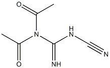 N,N-Diacetyl-N'-cyanoguanidine Struktur