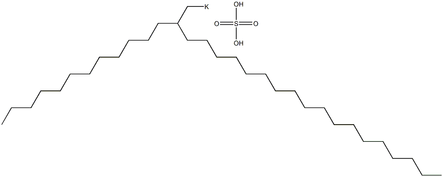 Sulfuric acid 2-dodecylicosyl=potassium salt Struktur