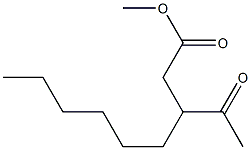 3-Hexyl-4-oxovaleric acid methyl ester Struktur