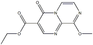 9-Methoxy-4-oxo-4H-pyrazino[1,2-a]pyrimidine-3-carboxylic acid ethyl ester Struktur