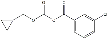 3-Chlorophenylcarbonyloxyformic acid cyclopropylmethyl ester Struktur