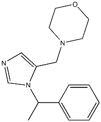 1-(1-Phenylethyl)-5-morpholinomethyl-1H-imidazole Struktur