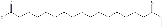 17-Oxononadecanoic acid methyl ester Struktur