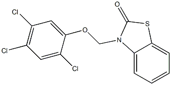 3-[(2,4,5-Trichlorophenoxy)methyl]benzothiazol-2(3H)-one Struktur