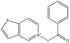 5-Phenacylthieno[3,2-c]pyridin-5-ium Struktur