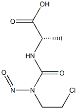 N-[N-(2-Chloroethyl)-N-nitrosocarbamoyl]alanine Struktur