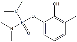 Di(dimethylamino)phosphinic acid (2-hydroxy-3-methylphenyl) ester Struktur