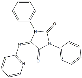 5-(2-Pyridinyl)imino-1,3-diphenyl-3,5-dihydro-1H-imidazole-2,4-dione Struktur