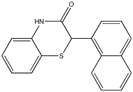 2-(1-Naphtyl)-2H-1,4-benzothiazin-3(4H)-one Struktur