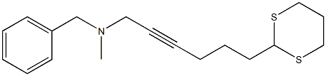 N-Benzyl-6-(1,3-dithian-2-yl)-N-methyl-2-hexyn-1-amine Struktur