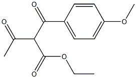 2-(4-Methoxybenzoyl)acetoacetic acid ethyl ester Struktur