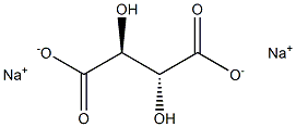 (2S,3R)-2,3-Dihydroxybutanedioic acid disodium salt Struktur