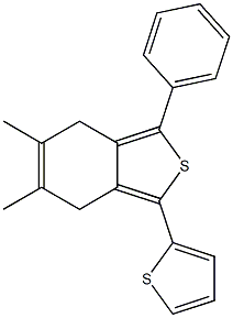 4,7-Dihydro-5,6-dimethyl-1-phenyl-3-(2-thienyl)benzo[c]thiophene Struktur