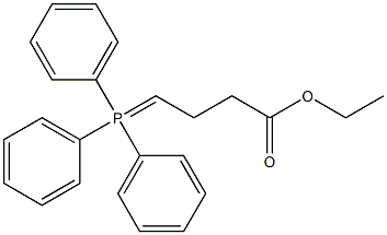 4-Triphenylphosphoranylidenebutanoic acid ethyl ester Struktur