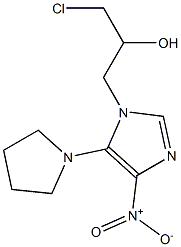 5-(Pyrrolidin-1-yl)-4-nitro-1-(3-chloro-2-hydroxypropyl)-1H-imidazole Struktur