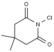 1-Chloro-4,4-dimethylpiperidine-2,6-dione Struktur