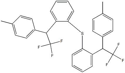 [1-(4-Methylphenyl)-2,2,2-trifluoroethyl]phenyl sulfide Struktur