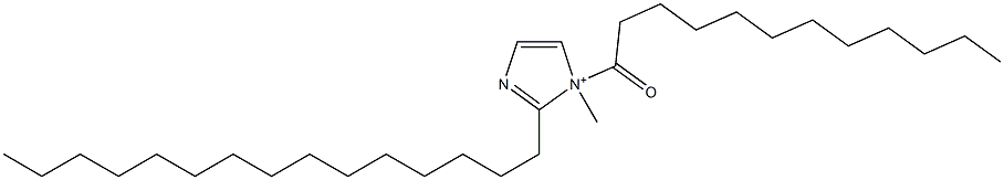 1-Methyl-1-dodecanoyl-2-pentadecyl-1H-imidazol-1-ium Struktur