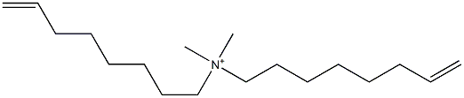 N,N-Dimethyl-N,N-di(7-octenyl)aminium Struktur