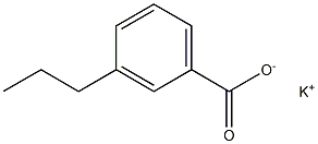 3-Propylbenzoic acid potassium salt Struktur