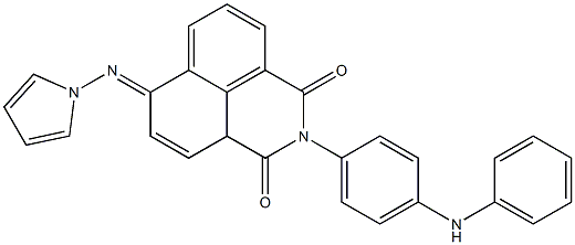 6-Pyrrolizino-2-[4-(phenylamino)phenyl]-2H-benzo[de]isoquinoline-1,3-dione Struktur