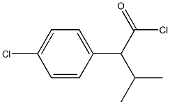 2-(4-Chlorophenyl)-3-methylbutyric acid chloride Struktur