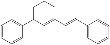 3-Phenyl-1-[(Z)-2-phenylethenyl]-1-cyclohexene Struktur