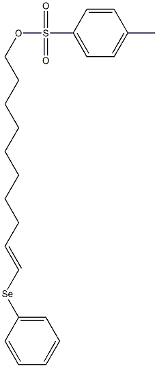 p-Toluenesulfonic acid (E)-1-(phenylseleno)methylenenonyl ester Struktur