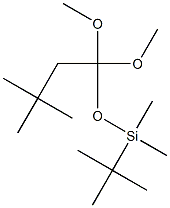 3,3-Dimethyl-1,1-dimethoxy-1-[dimethyl(1,1-dimethylethyl)silyloxy]butane Struktur