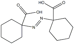 1,1'-Azobis(cyclohexane-1-carboxylic acid) Struktur