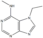 6-Methylamino-7-ethyl-7H-purine Struktur