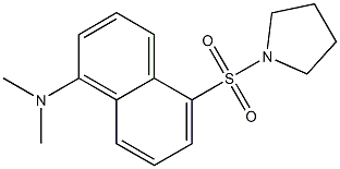 5-(1-Pyrrolidinylsulfonyl)-N,N-dimethyl-1-naphthalenamine Struktur