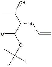 (2S,3S)-2-Allyl-3-hydroxybutyric acid tert-butyl ester Struktur