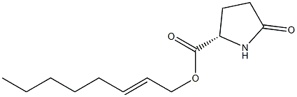 (S)-5-Oxopyrrolidine-2-carboxylic acid 2-octenyl ester Struktur