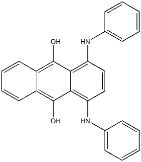 1,4-Bisanilino-9,10-anthracenediol Struktur