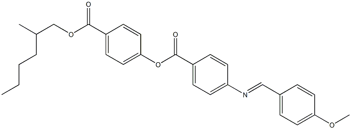 4-[4-(4-Methoxybenzylideneamino)benzoyloxy]benzoic acid (2-methylhexyl) ester Struktur