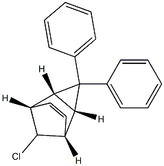 (1S,2R,4S,5R)-8-Chloro-3,3-diphenyltricyclo[3.2.1.02,4]oct-6-ene Struktur