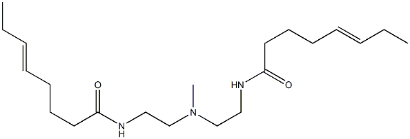 N,N'-[Methyliminobis(2,1-ethanediyl)]bis(5-octenamide) Struktur