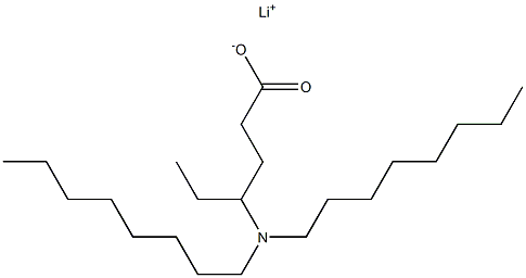 4-(Dioctylamino)hexanoic acid lithium salt Struktur