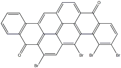 3,4,5,7-Tetrabromo-8,16-pyranthrenedione Struktur