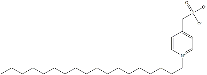 4-Phosphonatomethyl-1-octadecylpyridinium Struktur