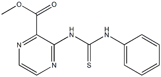 3-[3-Phenylthioureido]pyrazine-2-carboxylic acid methyl ester Struktur