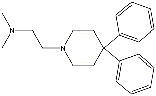 1,4-Dihydro-4,4-diphenyl-1-[2-dimethylaminoethyl]pyridine Struktur