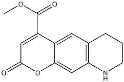 6,7,8,9-Tetrahydro-2-oxo-2H-pyrano[3,2-g]quinoline-4-carboxylic acid methyl ester Struktur