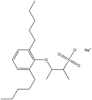 3-(2,6-Dipentylphenoxy)butane-2-sulfonic acid sodium salt Struktur