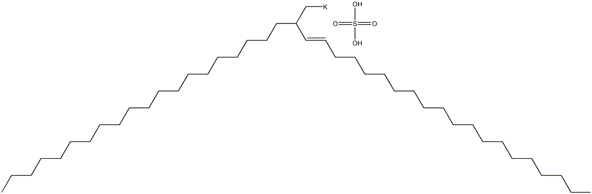 Sulfuric acid 2-icosyl-3-docosenyl=potassium ester salt Struktur