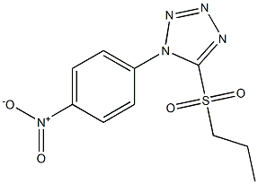 Propyl 1-(4-nitrophenyl)-1H-tetrazol-5-yl sulfone Struktur